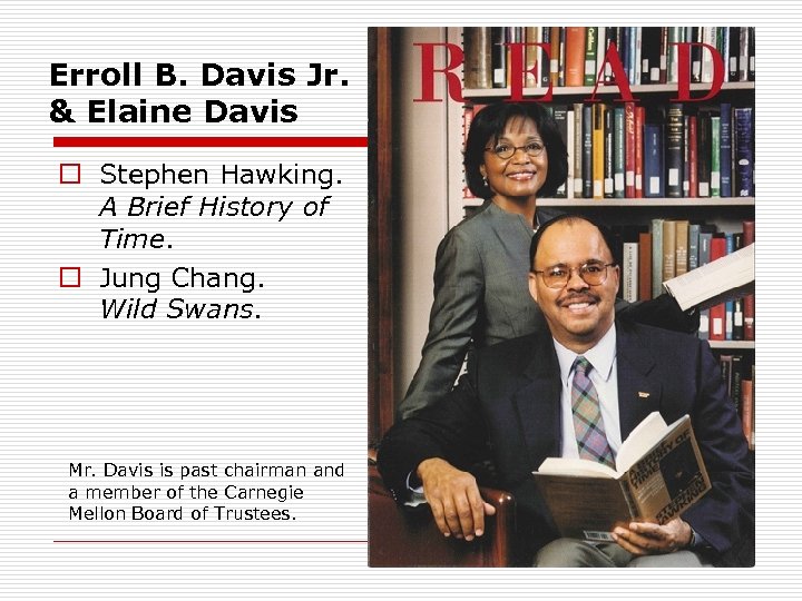 Erroll B. Davis Jr. & Elaine Davis o Stephen Hawking. A Brief History of
