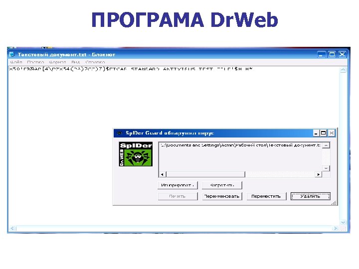 ПРОГРАМА Dr. Web 