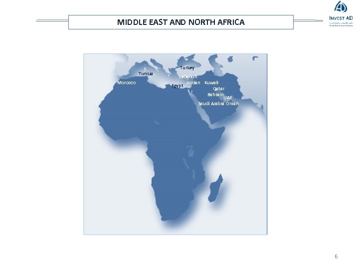 MIDDLE EAST AND NORTH AFRICA Turkey Tunisia Morocco Lebanon Jordan Kuwait Egypt Qatar Bahrain