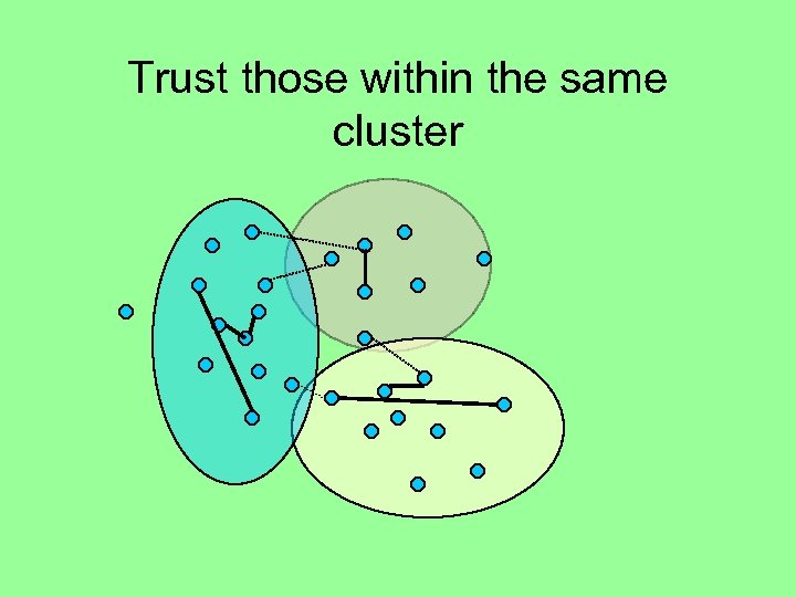 Trust those within the same cluster 