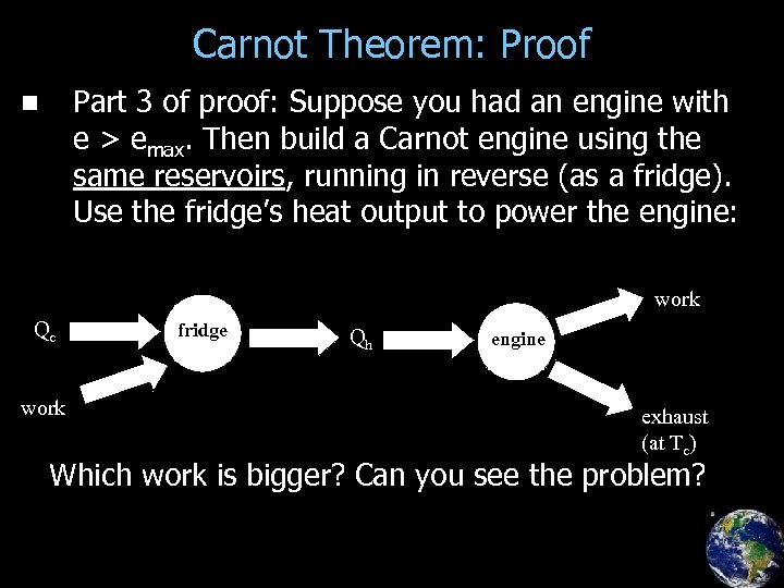 Carnot Theorem: Proof Part 3 of proof: Suppose you had an engine with e