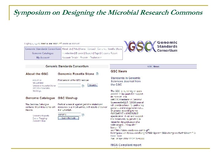 Symposium on Designing the Microbial Research Commons 