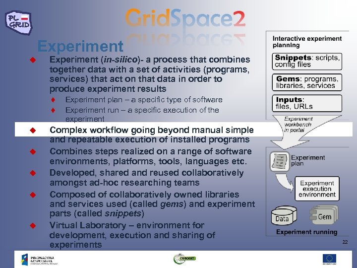 Experiment u Experiment (in-silico)- a process that combines together data with a set of