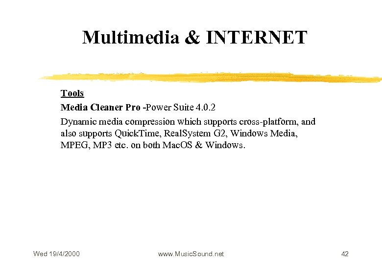 Multimedia & INTERNET Tools Media Cleaner Pro -Power Suite 4. 0. 2 Dynamic media