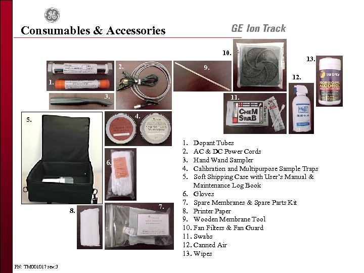 Consumables & Accessories 10. 2. 9. 12. 1. 3. 11. 4. 5. 1. 2.
