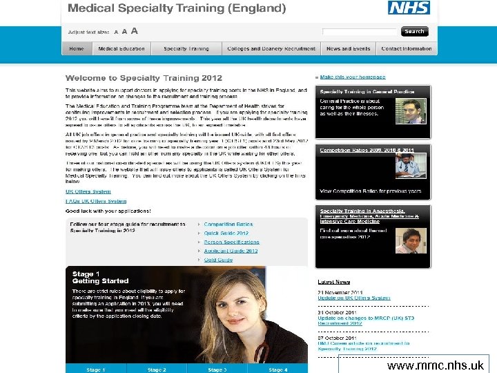Medical Careers www. mmc. nhs. uk 