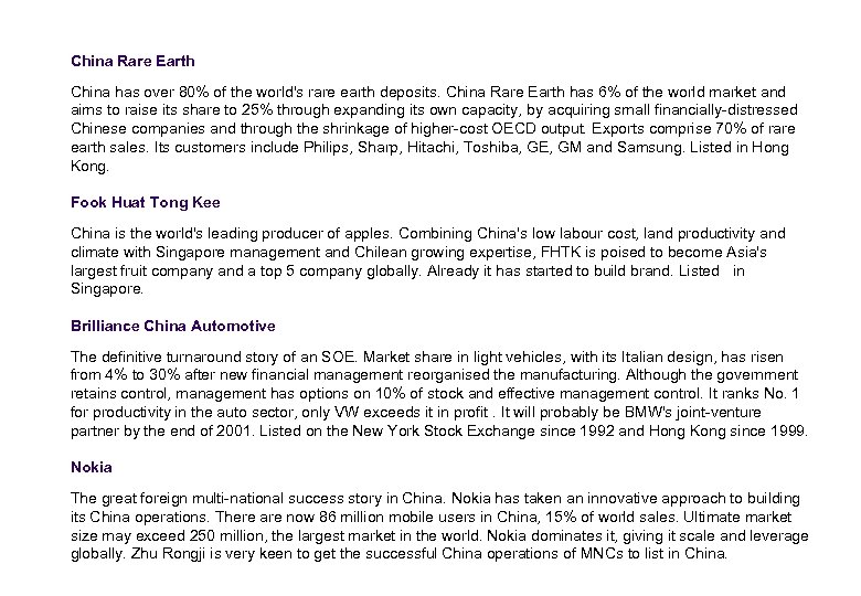China Rare Earth China has over 80% of the world's rare earth deposits. China