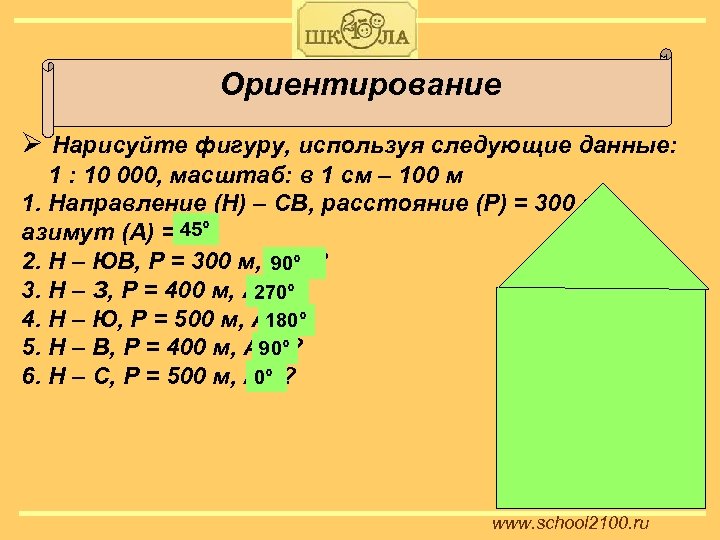 Нарисуй фигуру в масштабе 2 1