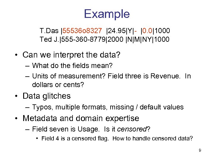 Example T. Das |55536 o 8327 |24. 95|Y|- |0. 0|1000 Ted J. |555 -360