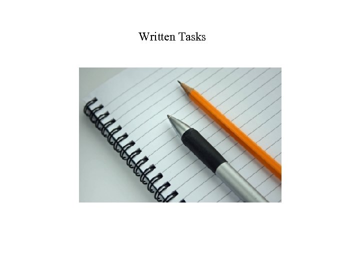 Written Tasks 