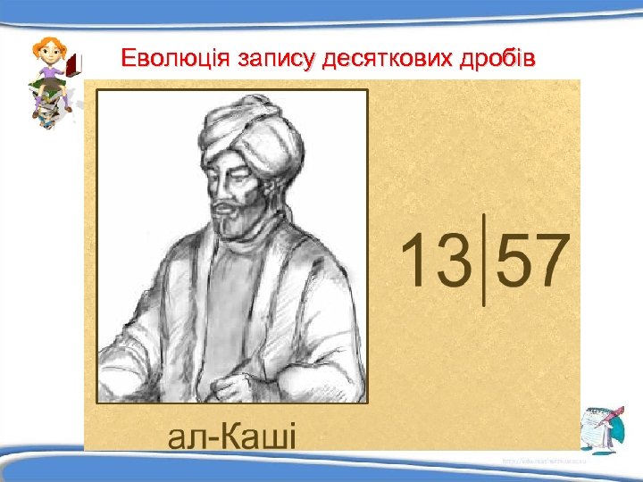 Еволюція запису десяткових дробів 