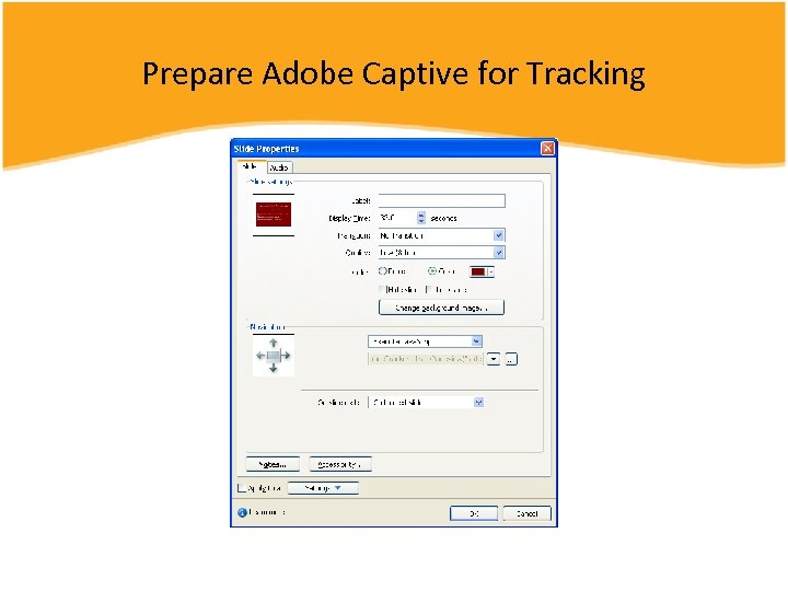 Prepare Adobe Captive for Tracking 