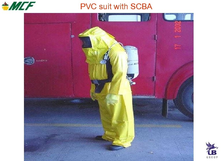 PVC suit with SCBA 