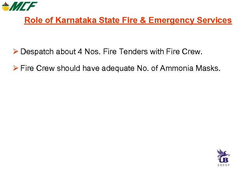 Role of Karnataka State Fire & Emergency Services Despatch about 4 Nos. Fire Tenders