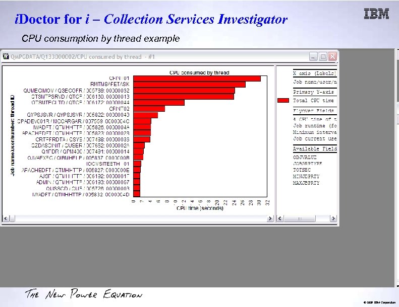 i. Doctor for i – Collection Services Investigator CPU consumption by thread example ©