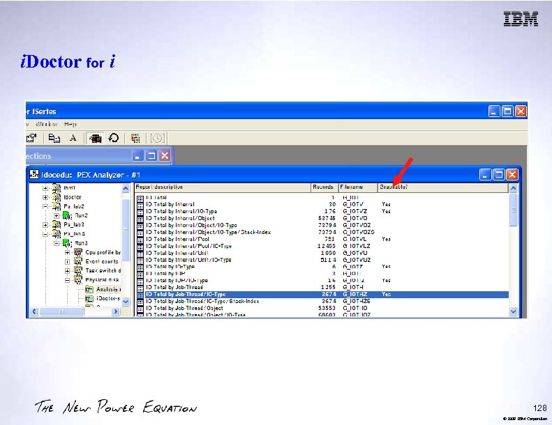 i. Doctor for i 128 © 2009 IBM Corporation 