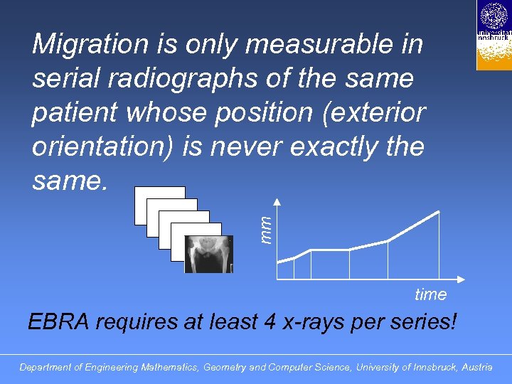 mm Migration is only measurable in serial radiographs of the same patient whose position