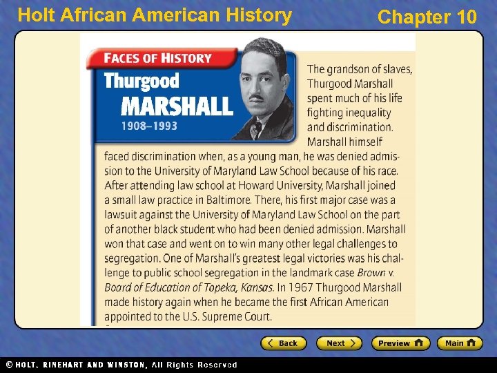 Holt African American History Chapter 10 