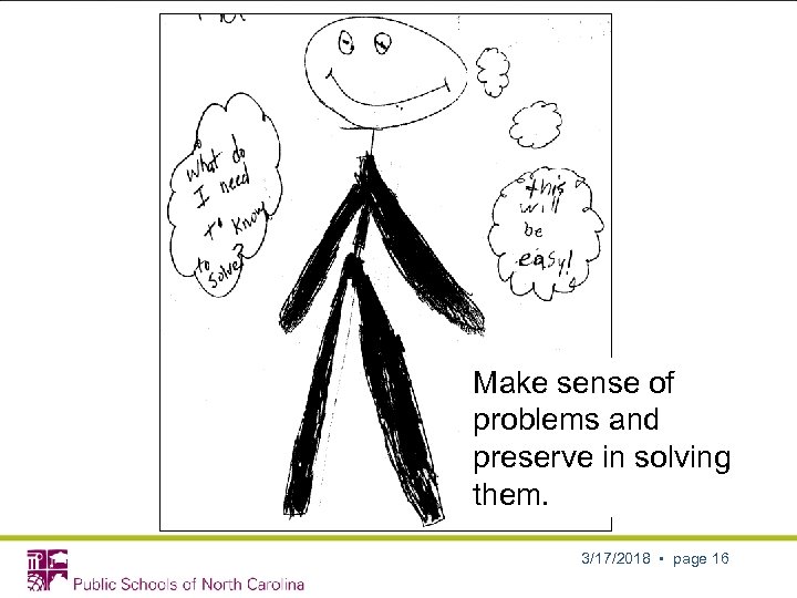 Make sense of problems and preserve in solving them. 3/17/2018 • page 16 