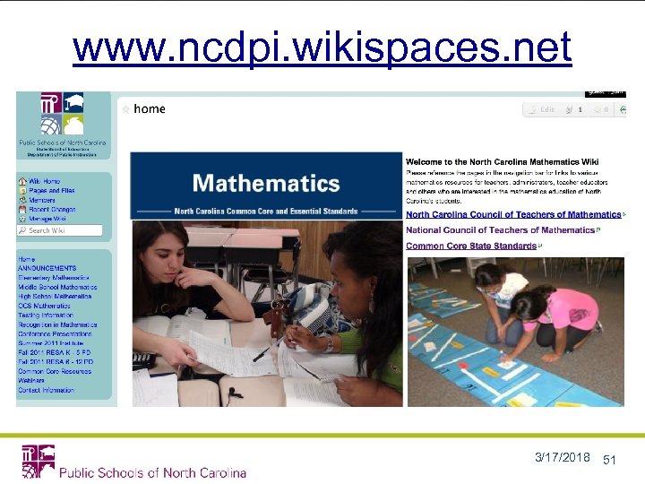 www. ncdpi. wikispaces. net 3/17/2018 51 