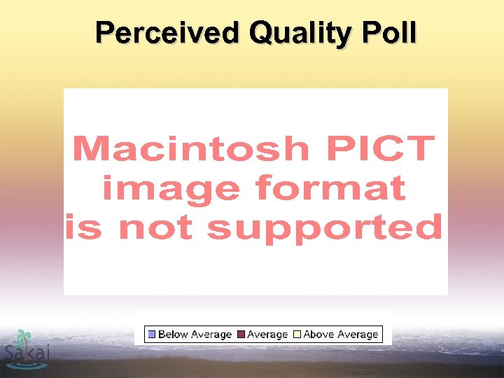 Perceived Quality Poll 