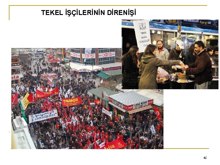 0 TEKEL İŞÇİLERİNİN DİRENİŞİ 46 