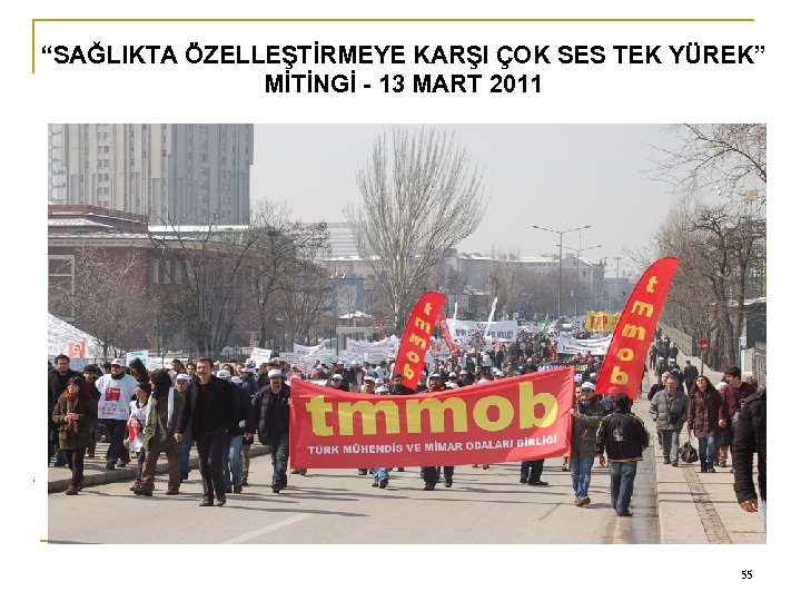 0 “SAĞLIKTA ÖZELLEŞTİRMEYE KARŞI ÇOK SES TEK YÜREK” MİTİNGİ - 13 MART 2011 55