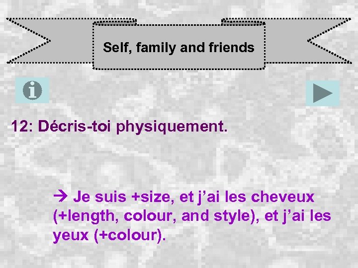 Self, family and friends 12: Décris-toi physiquement. Je suis +size, et j’ai les cheveux