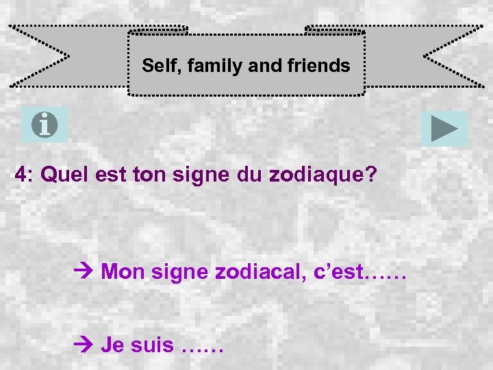 Self, family and friends 4: Quel est ton signe du zodiaque? Mon signe zodiacal,