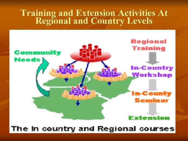 Training and Extension Activities At Regional and Country Levels 