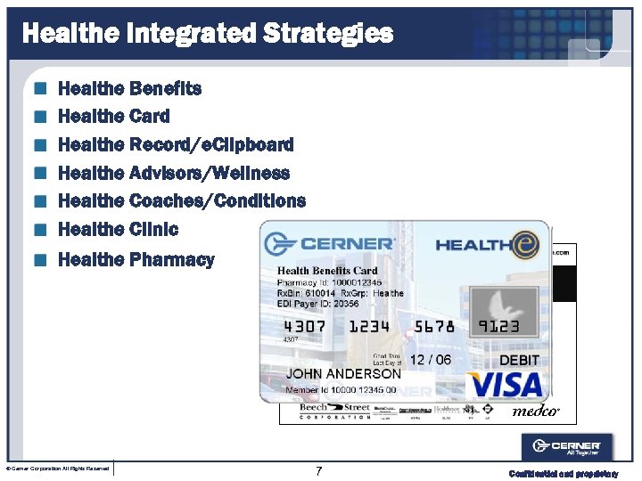 Healthe Integrated Strategies Healthe Benefits Healthe Card Healthe Record/e. Clipboard Healthe Advisors/Wellness Healthe Coaches/Conditions