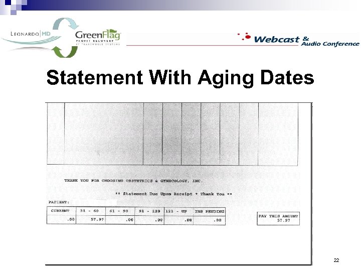 Statement With Aging Dates 22 