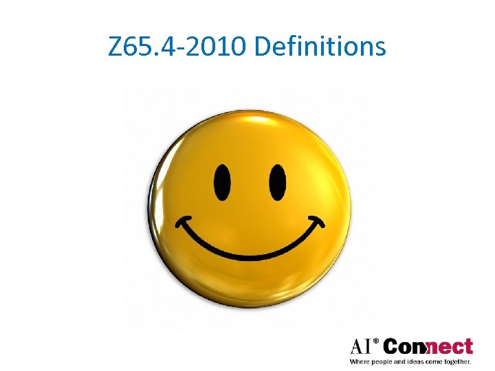 Z 65. 4 -2010 Definitions 