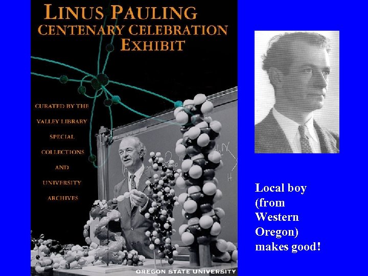 Local boy (from Western Oregon) makes good! 