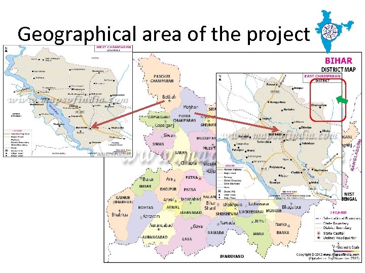 Geographical area of the project 