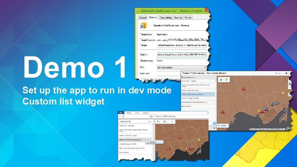 Demo 1 Set up the app to run in dev mode Custom list widget