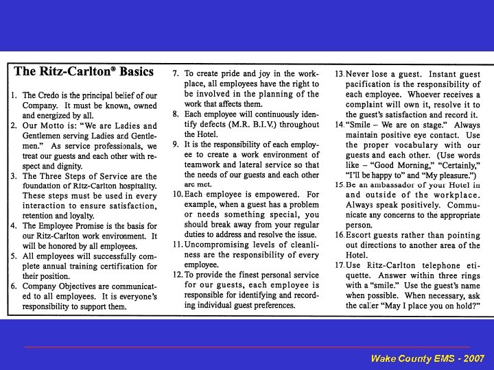 Wake County EMS - 2007 