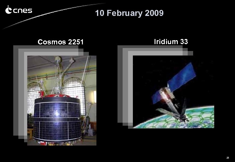 10 February 2009 Cosmos 2251 Iridium 33 25 