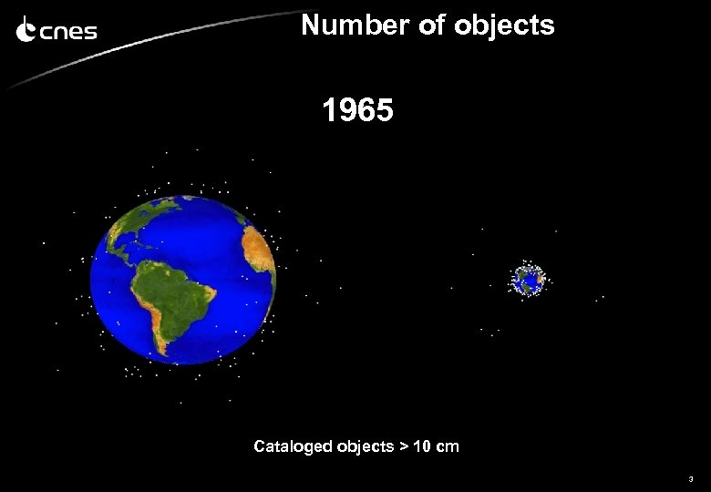 Number of objects 1965 Cataloged objects > 10 cm 3 