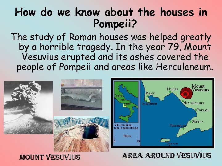 How do we know about the houses in Pompeii? The study of Roman houses