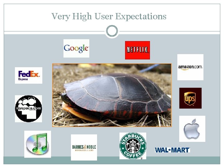 Very High User Expectations 