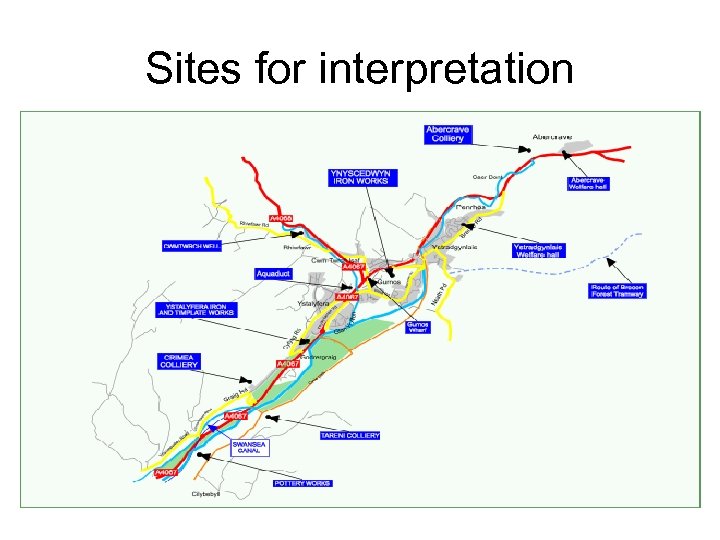 Sites for interpretation 