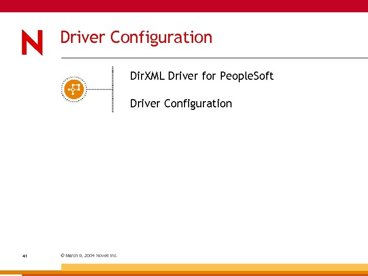 Driver Configuration Dir. XML Driver for People. Soft Driver Configuration 41 © March 9,