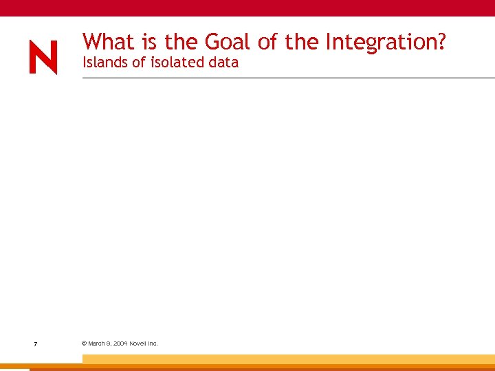 What is the Goal of the Integration? Islands of isolated data 7 © March