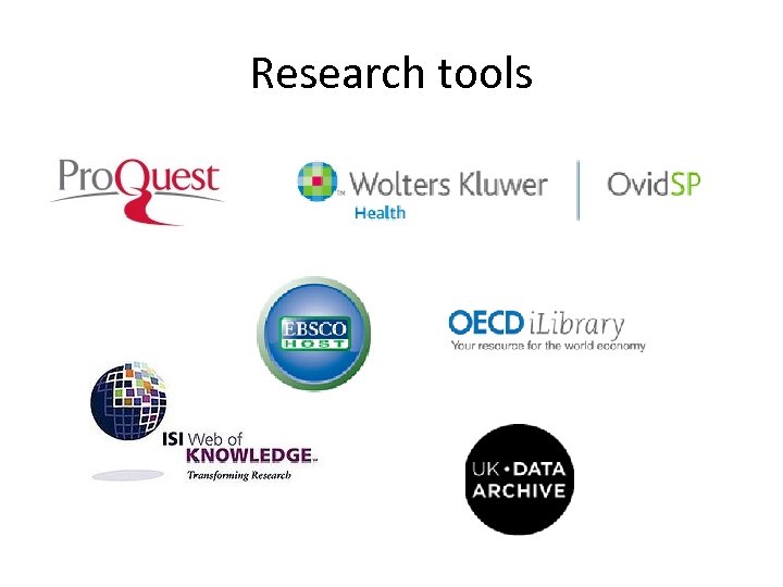 Research tools 