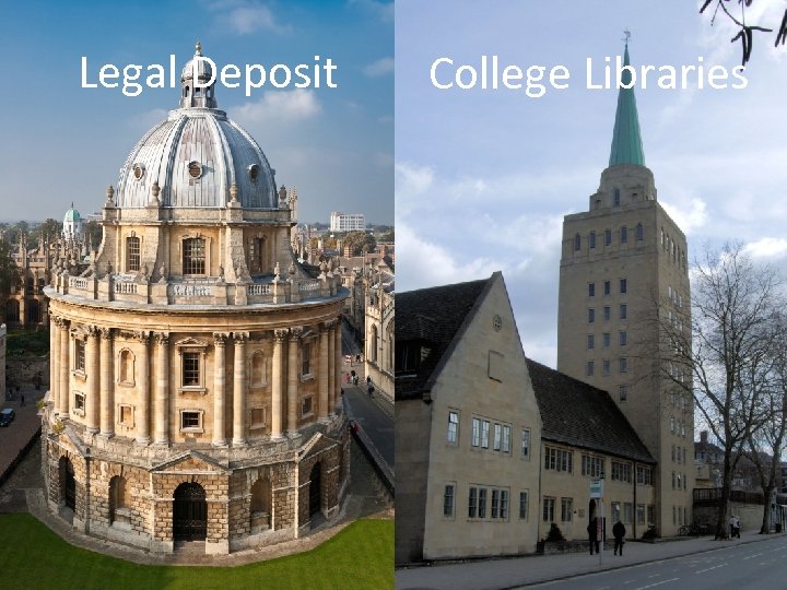 Legal Deposit College Libraries 