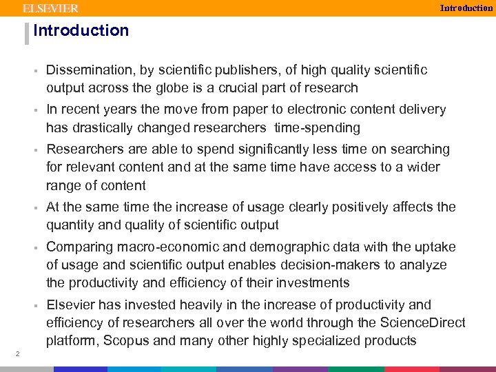 Introduction § § In recent years the move from paper to electronic content delivery