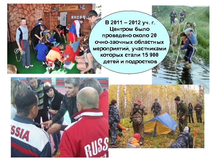  В 2011 – 2012 уч. г. Центром было проведено около 20 очно-заочных областных