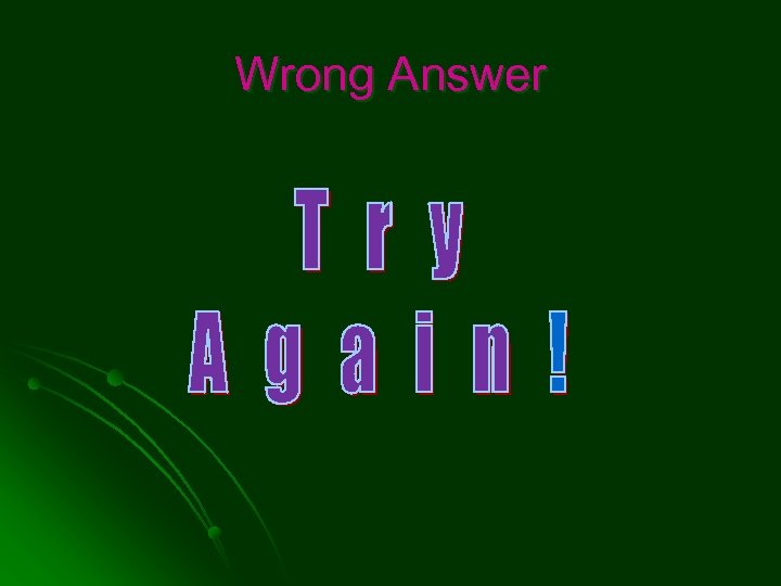 Wrong Answer 