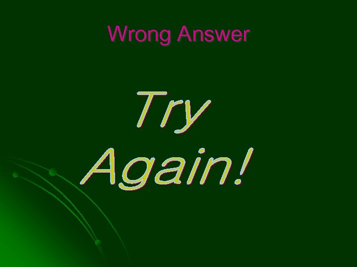 Wrong Answer 